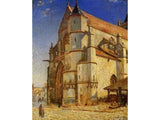 The Church At Moret In Morning Sun artwork preview