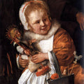 The Feast of St. Nicholas (detail) Painting by Jan Steen