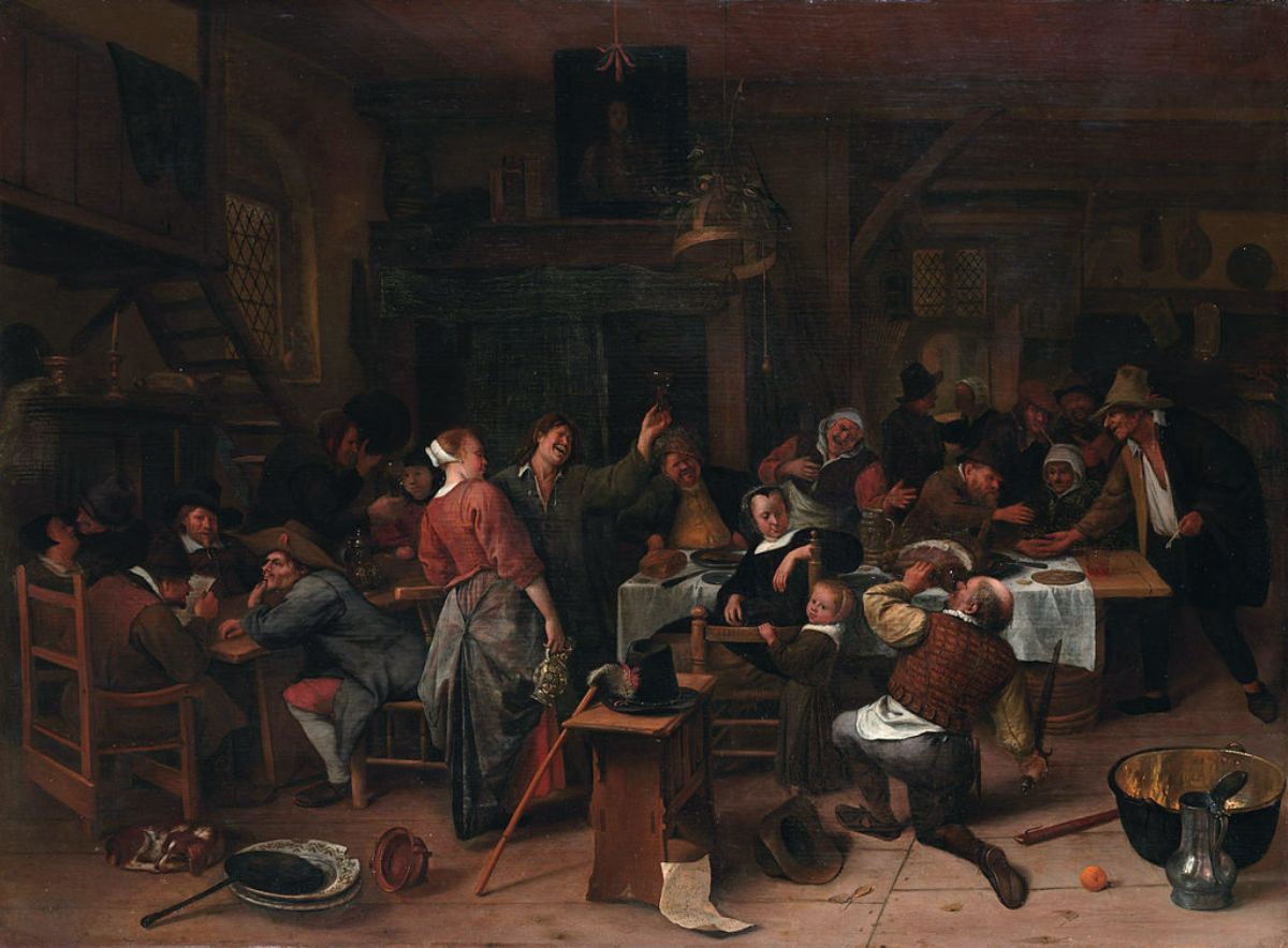 Prince's day Painting by Jan Steen