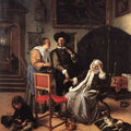 The Doctor's Visit Painting by Jan Steen