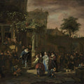 A Village Wedding Painting by Jan Steen