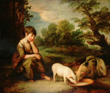 Girl with Pigs 1782 artwork preview