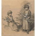 Study of Girls Carrying Faggots 