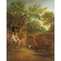 Figures before a Cottage 