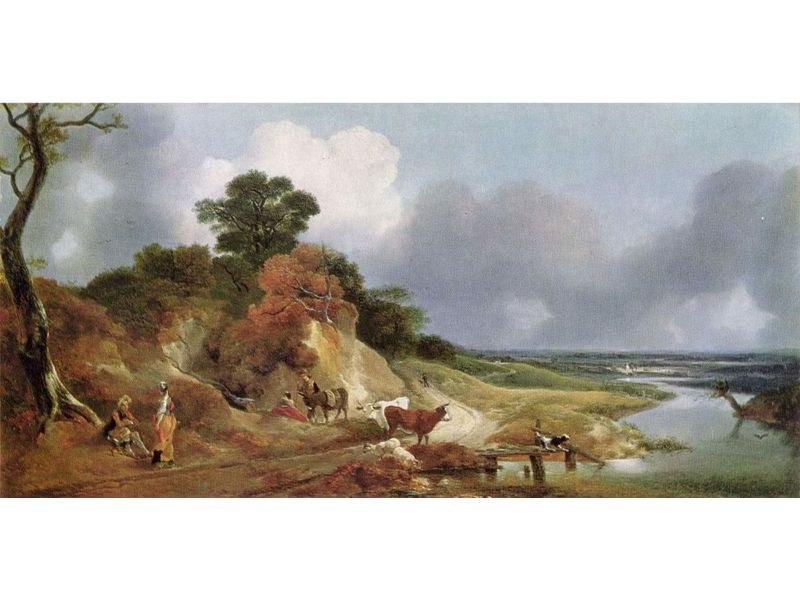 Landscape with the village Cornard 