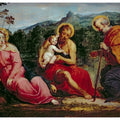 Holy Family and St.John the Baptist, after an original by Paris Bordone 
