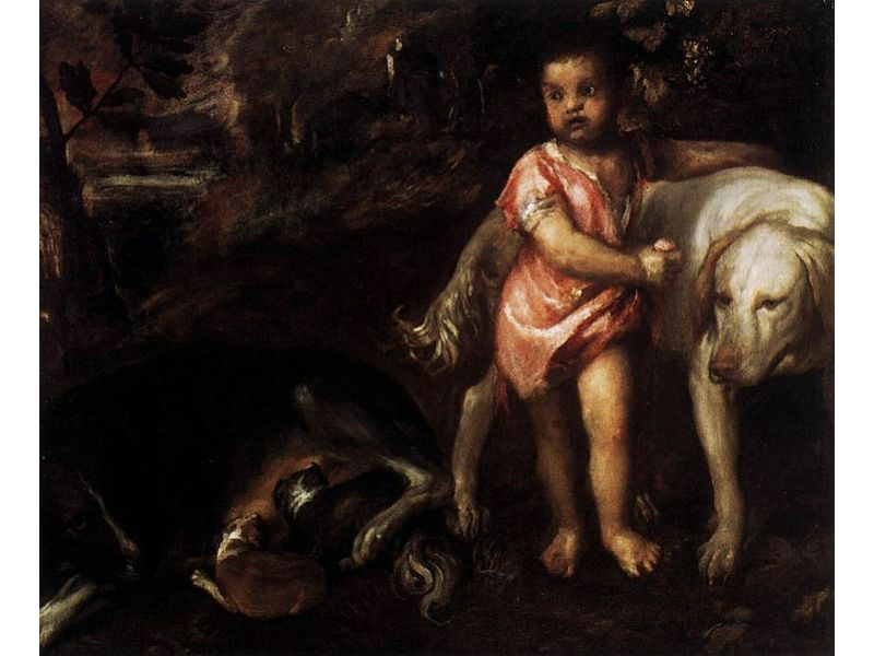 Youth with Dogs