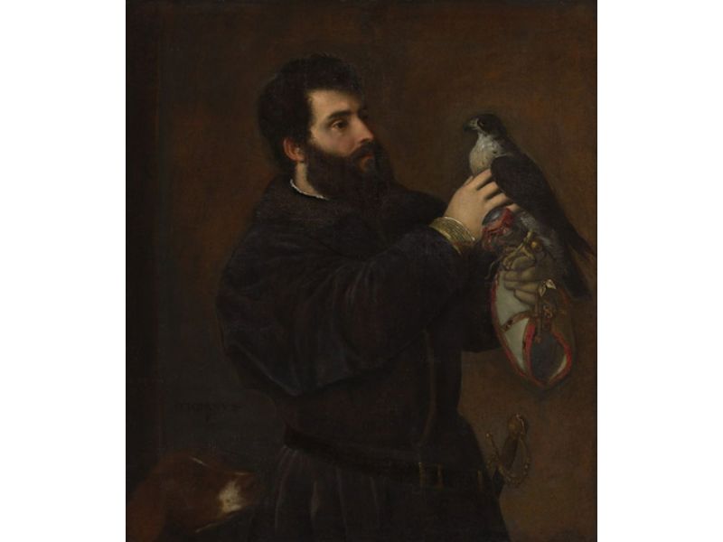 Giorgio Cornaro with a Falcon
