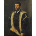 Portrait of a man with ermine coat