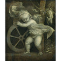 Cupid with the Wheel of Fortune