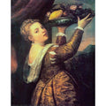 The daughter of the painter, Lavinia, holding a tray of fruit