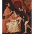 Pope Paul III with his Grandsons Alessandro and Ottavio Farnese 1546