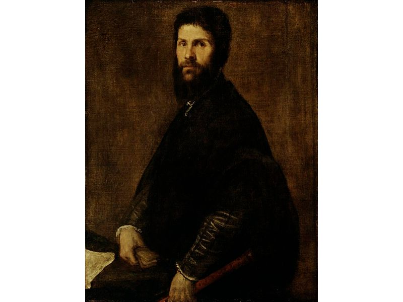 Man Holding a Flute