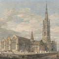 North-east View of Grantham Church, Lincolnshire, c.1797 Painting by Joseph Mallord William Turner
