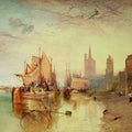 Cologne The Arrival of a Packed Boat Evening 1826 Painting by Joseph Mallord William Turner