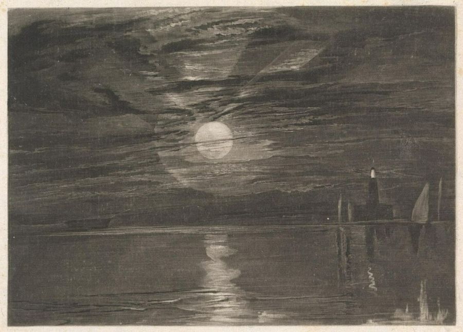 Shields Lighthouse, c.1825 Painting by Joseph Mallord William Turner
