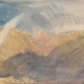 Crichton Castle Mountainous Landscape with a Rainbow c.1818 Painting by Joseph Mallord William Turner