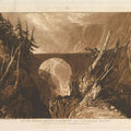 Little Devil's Bridge, from the Liber Studiorum, engraved by Charles Turner, 1809 Painting by Joseph Mallord William Turner