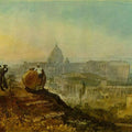 Rome: St. Peter's from the Villa Barberini Painting by Joseph Mallord William Turner
