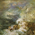 ire at Sea Painting by Joseph Mallord William Turner