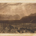 Chain of Alps from Grenoble to Chamberi, from the Liber Studiorum, engraved by William Say, 1812 Painting by Joseph Mallord William Turner