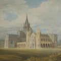 Perspective View of Fonthill Abbey from the South West, c.1799 Painting by Joseph Mallord William Turner