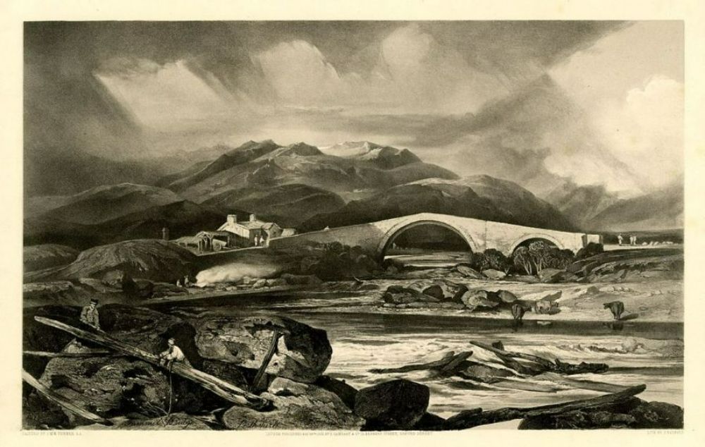Tummel Bridge, Perthshire, c.1801-03 Painting by Joseph Mallord William Turner