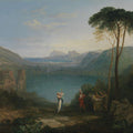 Avernus lake, Aeneas and the Cumaei Sibylle Painting by Joseph Mallord William Turner