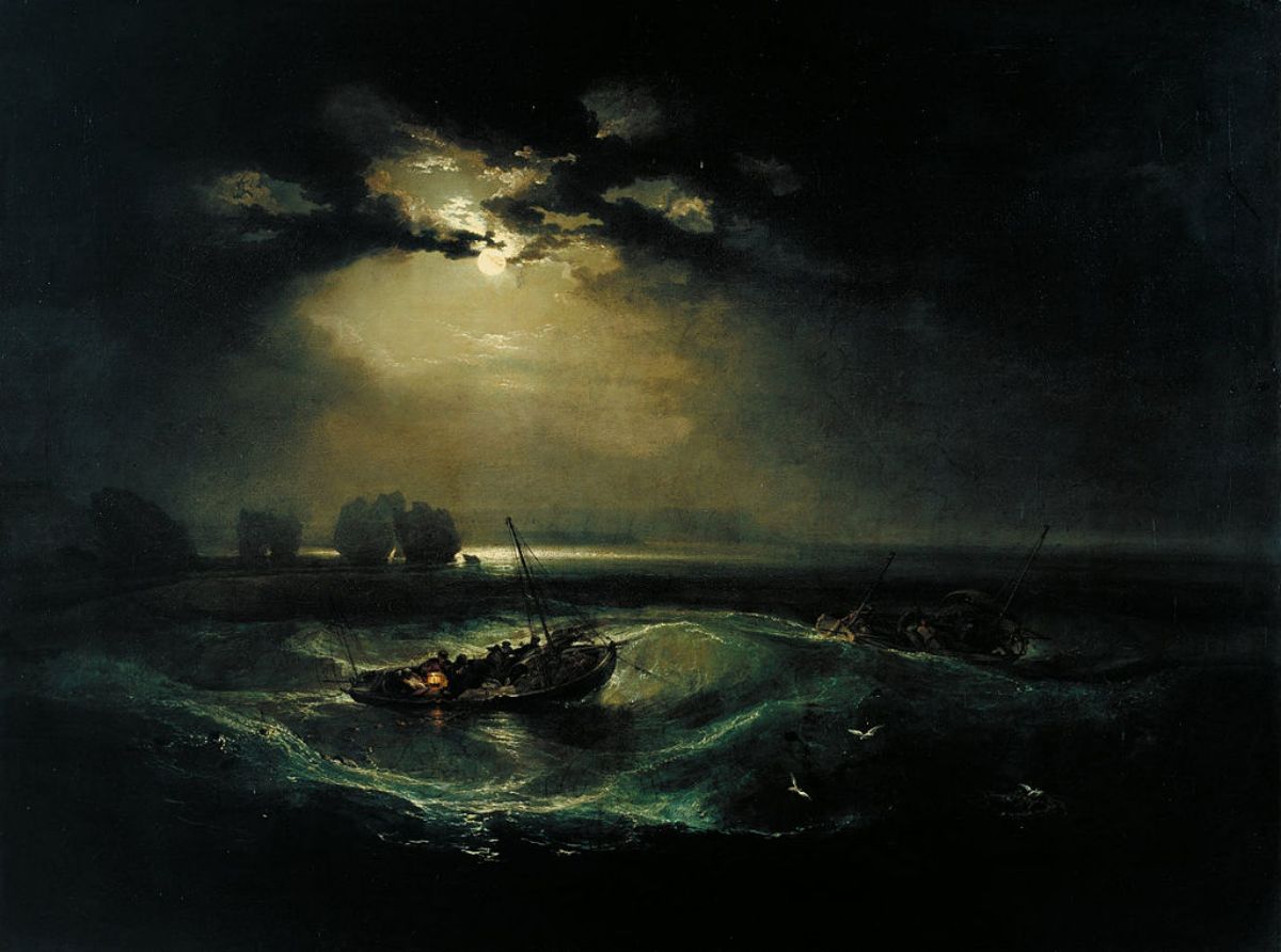 Fishermen at Sea (or The Cholmeley Sea Piece) Painting by Joseph Mallord William Turner
