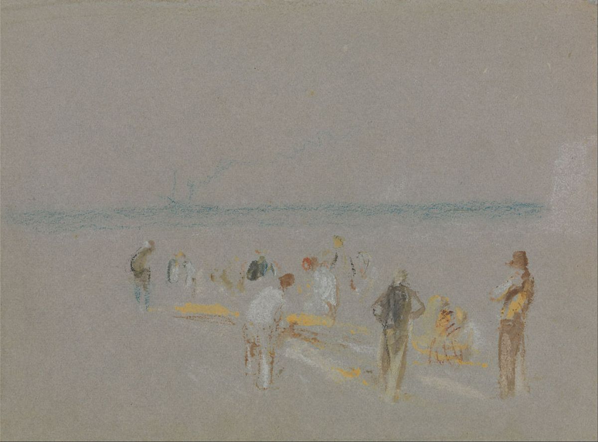 Cricket on the Goodwin Sands Painting by Joseph Mallord William Turner