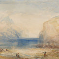 Fluelen Morning looking towards the lake 1845 Painting by Joseph Mallord William Turner