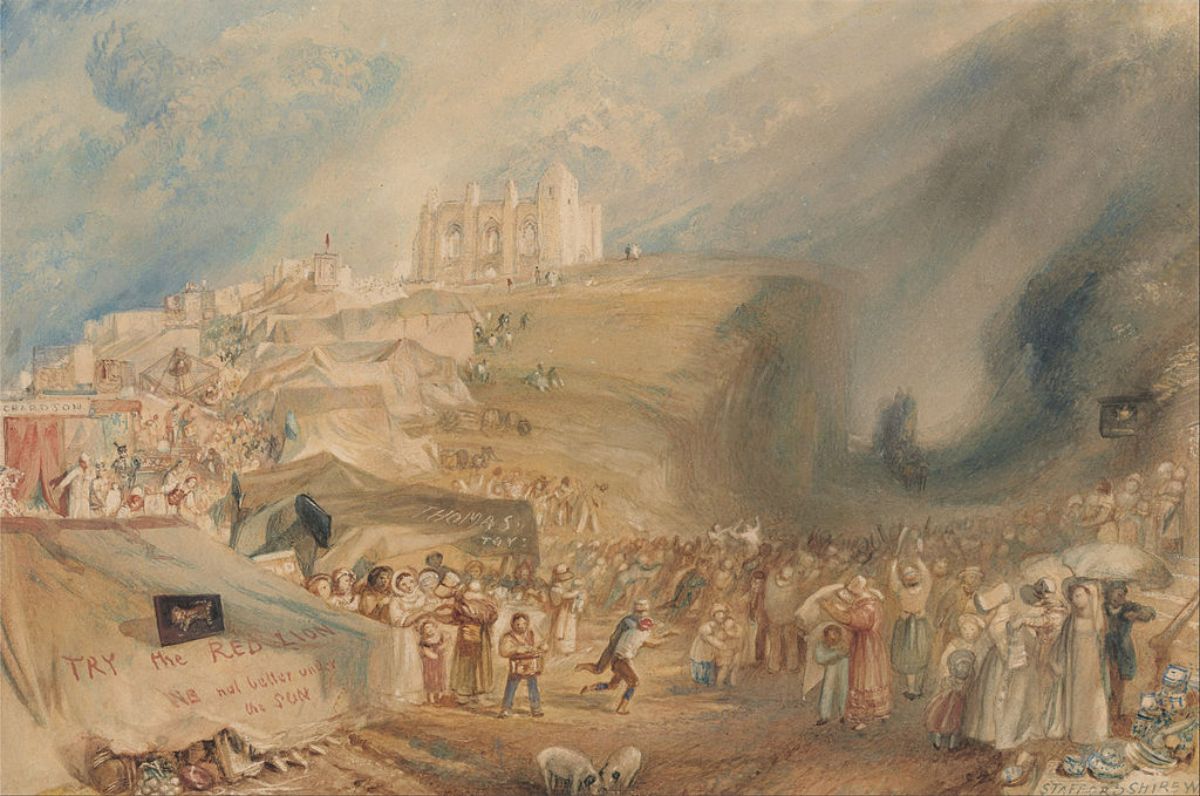 St. Catherines Hill, Guildford, Surrey, 1830 Painting by Joseph Mallord William Turner