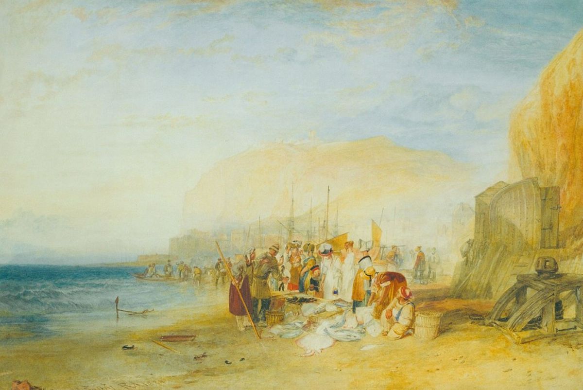Hastings Fish Market On The Sands, Early Morning 
