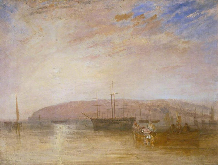 Ship traffic in front of the headland of East Cowes 