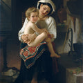 Young Mother Gazing At Her Child