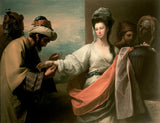 Isaac's servant trying the bracelet on Rebecca's arm artwork preview