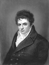 Portrait engraving of Robert Fulton, steamboat innovator artwork preview