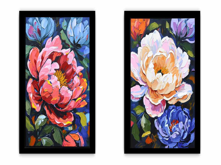 2 Panel Flower Wall Art Painting
