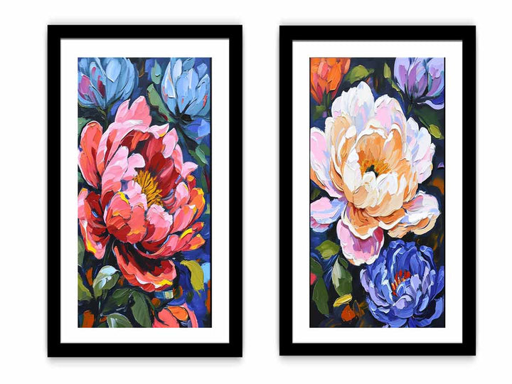2 Panel Flower Wall Art Painting