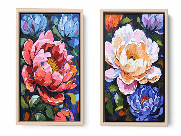 2 Panel Flower Wall Art Painting