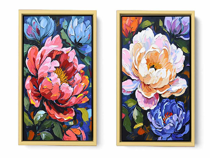 2 Panel Flower Wall Art Painting