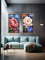 2 Panel Flower Wall Art Painting artwork preview