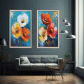 Flower Wall Art Painting 2 peicet Set