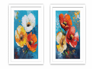 Flower Wall Art Painting 2 peicet Set