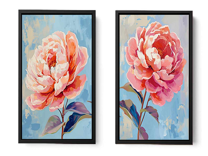 2 Panel Flower Wall Art Painting