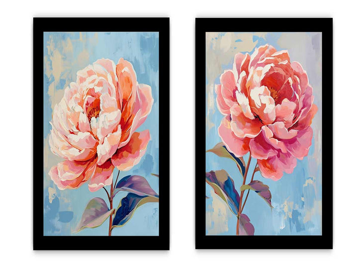 2 Panel Flower Wall Art Painting