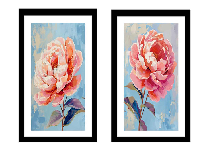 2 Panel Flower Wall Art Painting