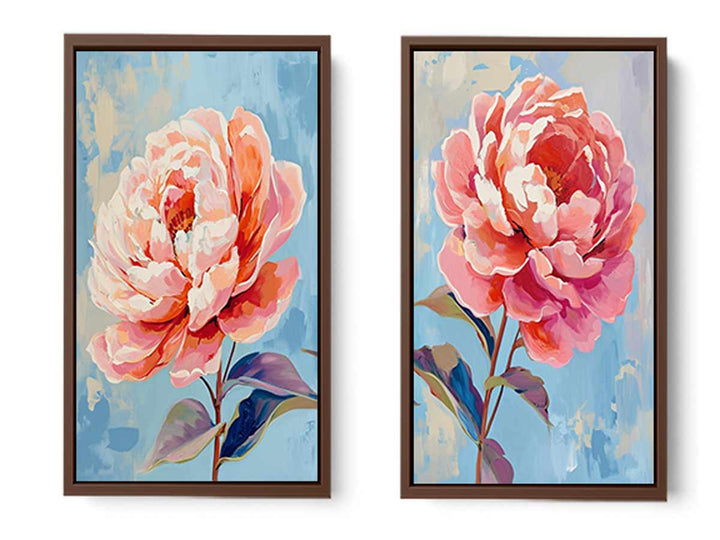 2 Panel Flower Wall Art Painting