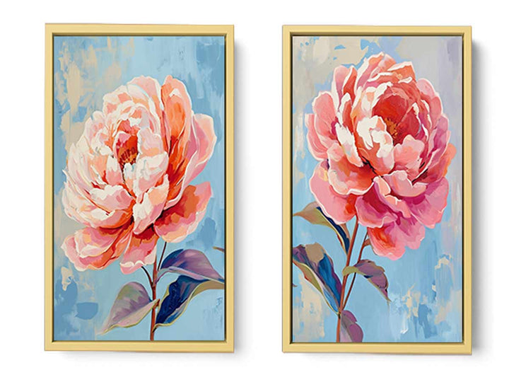 2 Panel Flower Wall Art Painting
