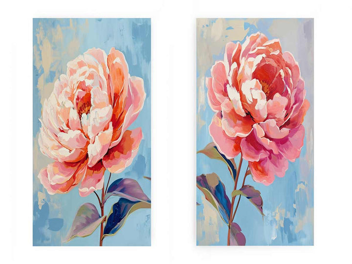 2 Panel Flower Wall Art Painting